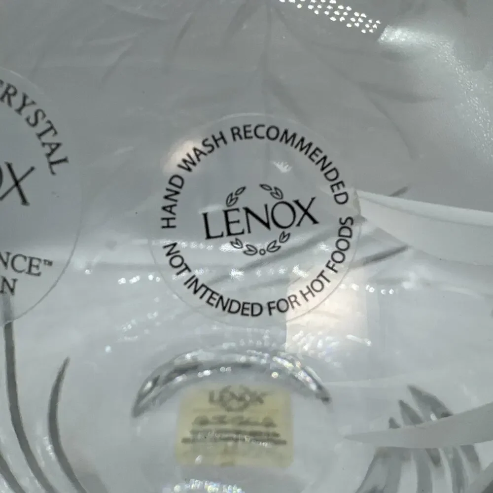 Lenox Opal Innocence Crystal Rose Bowl 8 Inch - Elegant & Timeless